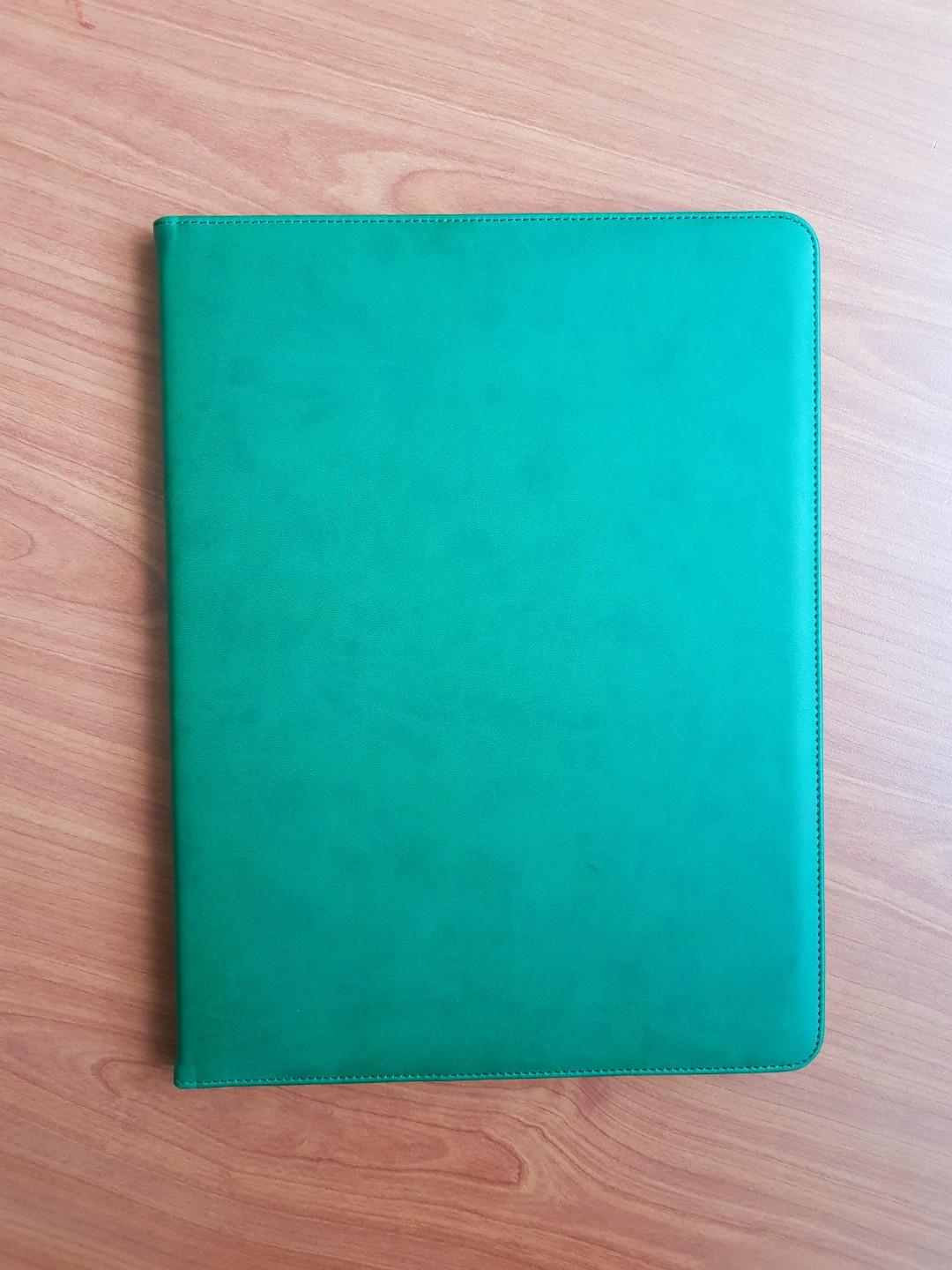 Certificate A4 Folder with Pen Holder (Dark Green Synthetic Leather ...