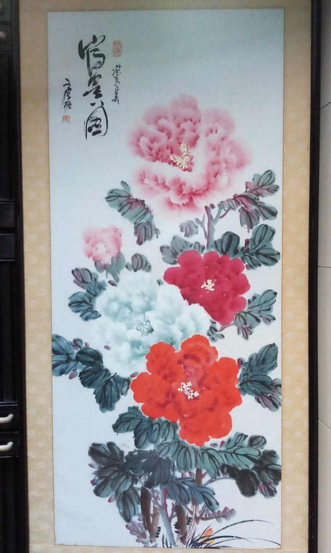 Chinese Painting Of Peony Flowers In Singapore Singapore 花开