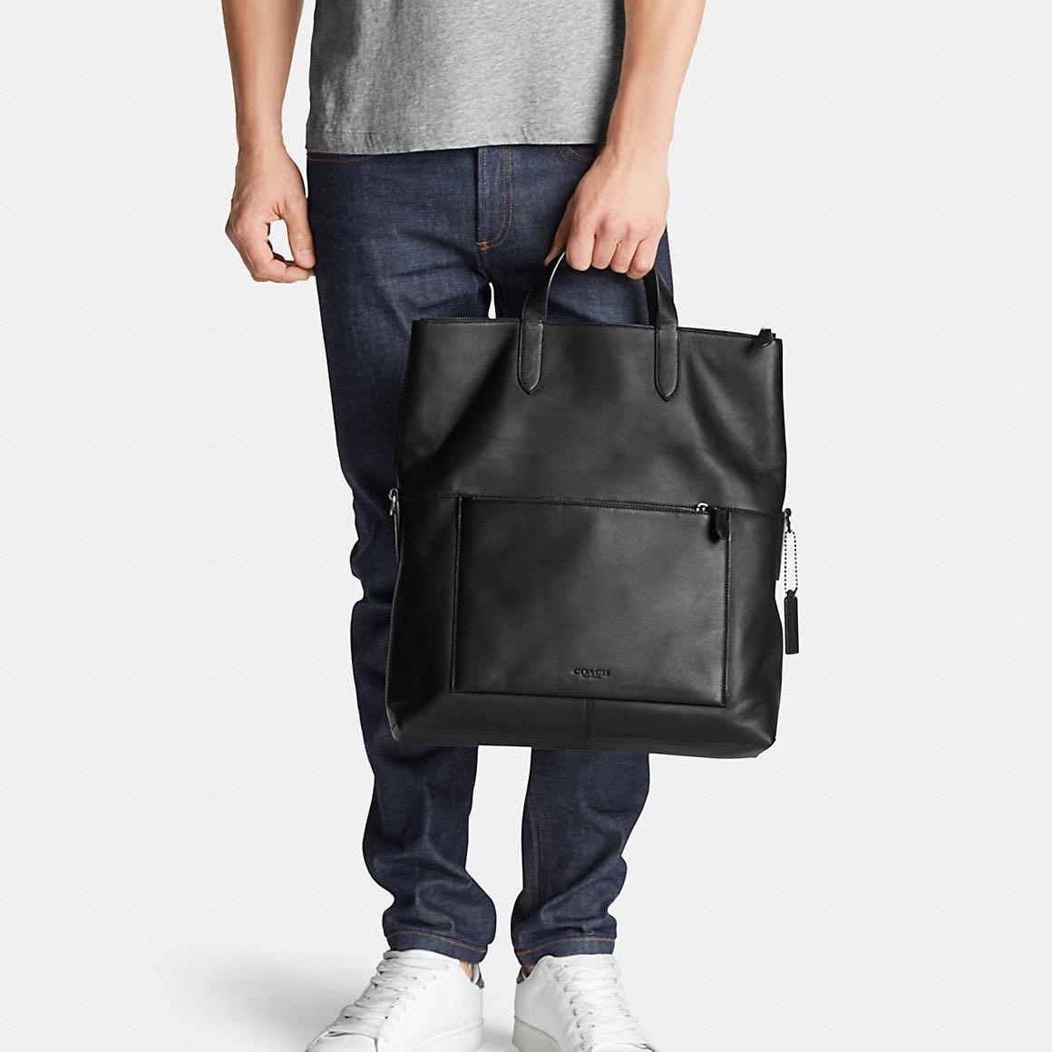 未使用品】 COACH MANHATTAN foldover backpack - メンズ