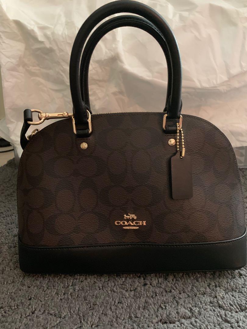 SpreeSuki - Coach Mini Sierra Satchel In Signature Coated Canvas