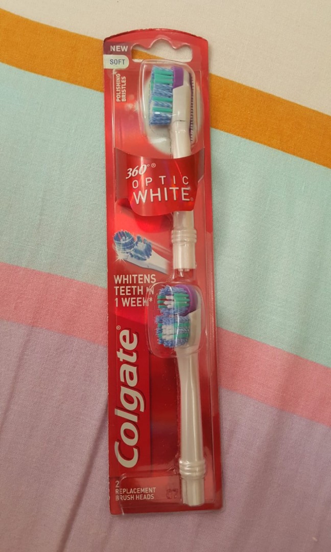 colgate 360 optic white replacement brush heads