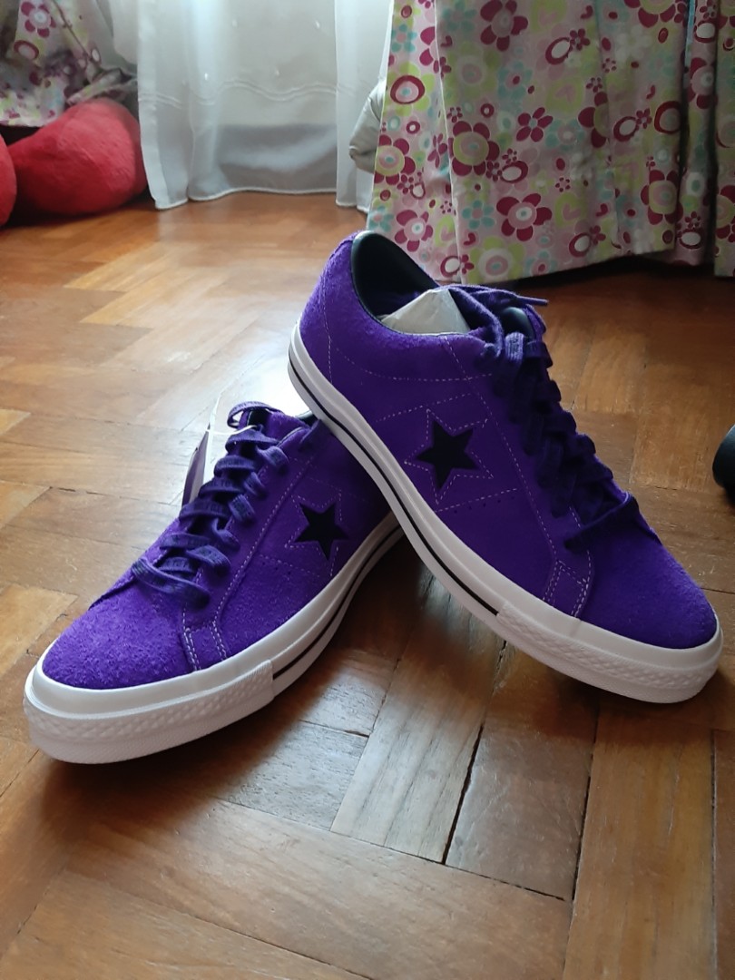 Converse one star ox suede purple Men s Fashion Footwear