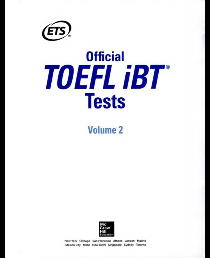 Dvd E Book Official Toefl Ibt Test Vol 2 Books Stationery