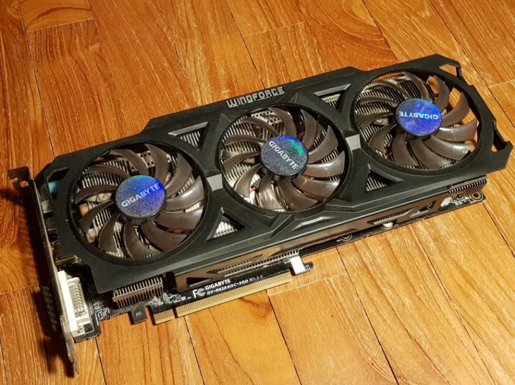 Graphic Card Windforce R9 280x Play Fortnite avg 58fps on Full HD Battlefield 4 avg 53fps on Full HD Computers Tech Parts Accessories Networking on Carousell
