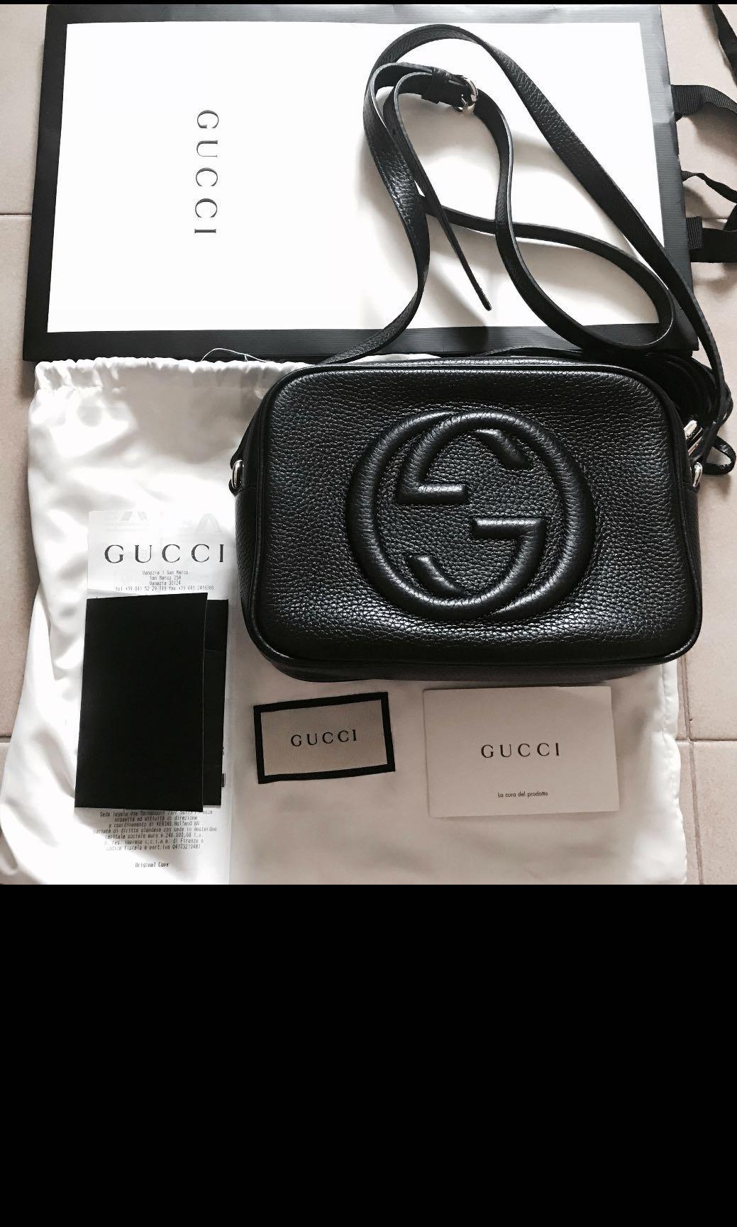 black gucci disco bag