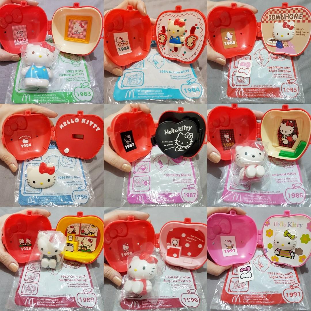 Hello Kitty 35th Anniversary x McDonald's Happy Meal, Hobbies & Toys ...