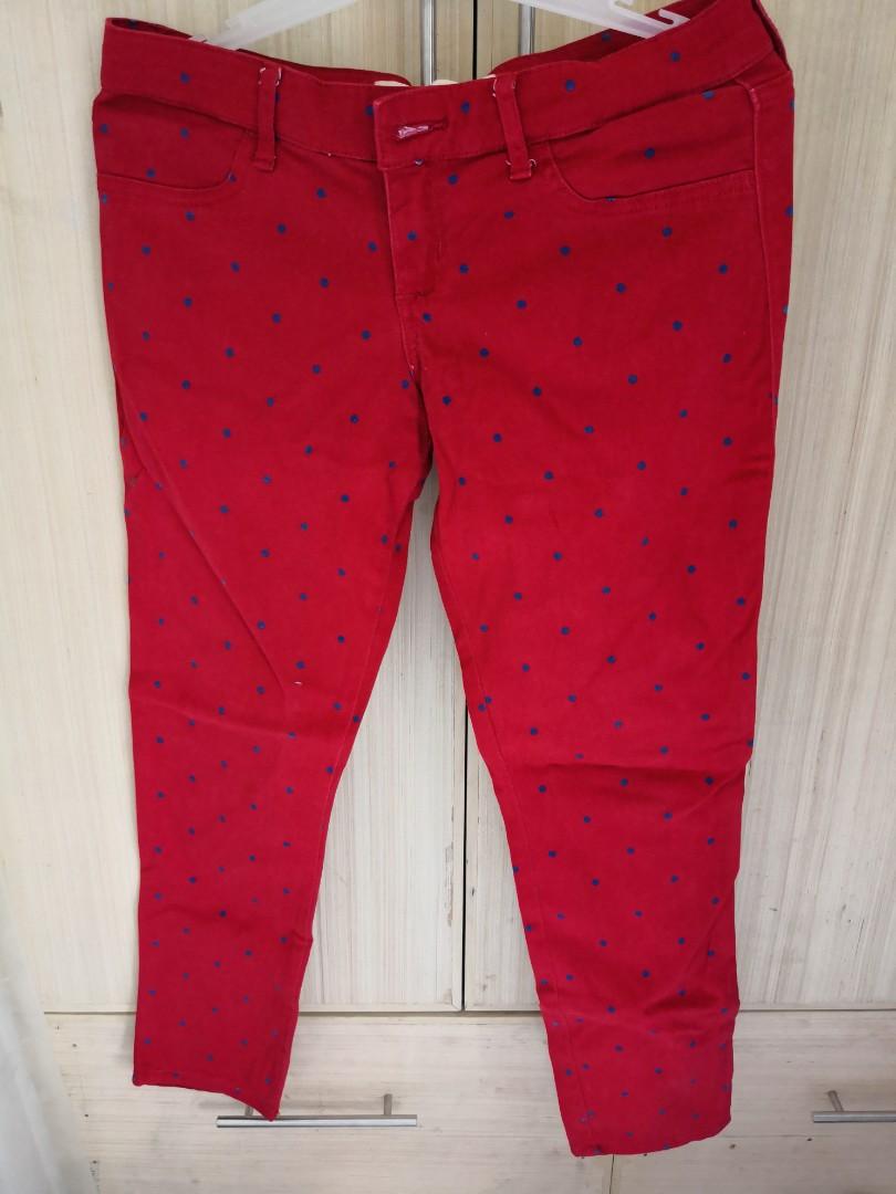hollister red pants