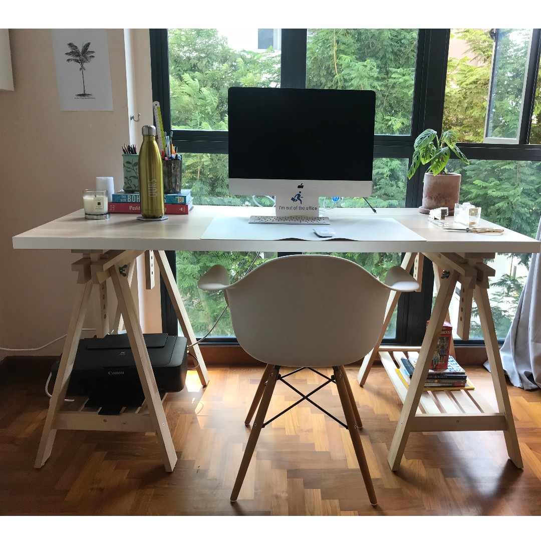 Ikea Linnmon And Finnvard Table Furniture Tables Chairs On Carousell