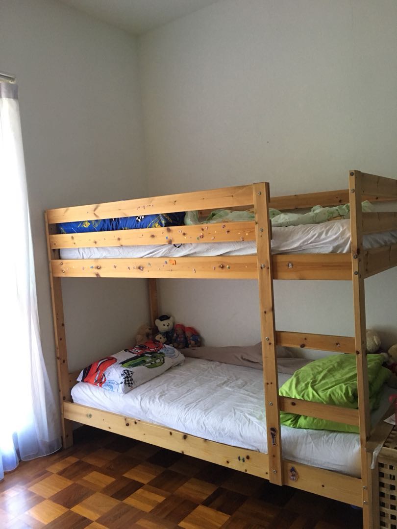 Ikea pine sales bunk bed