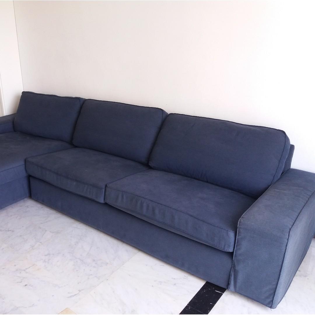 Kivik sofa deals hillared dark blue