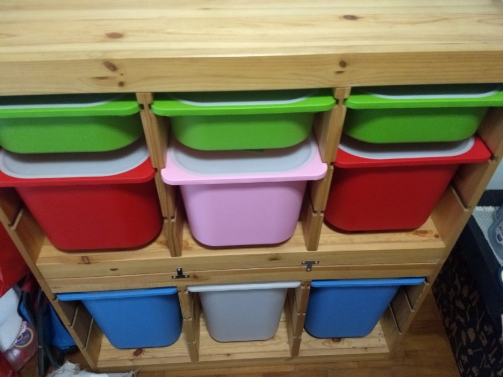 Ikea Trofast Storage (Pine; including bins and lids), Furniture & Home