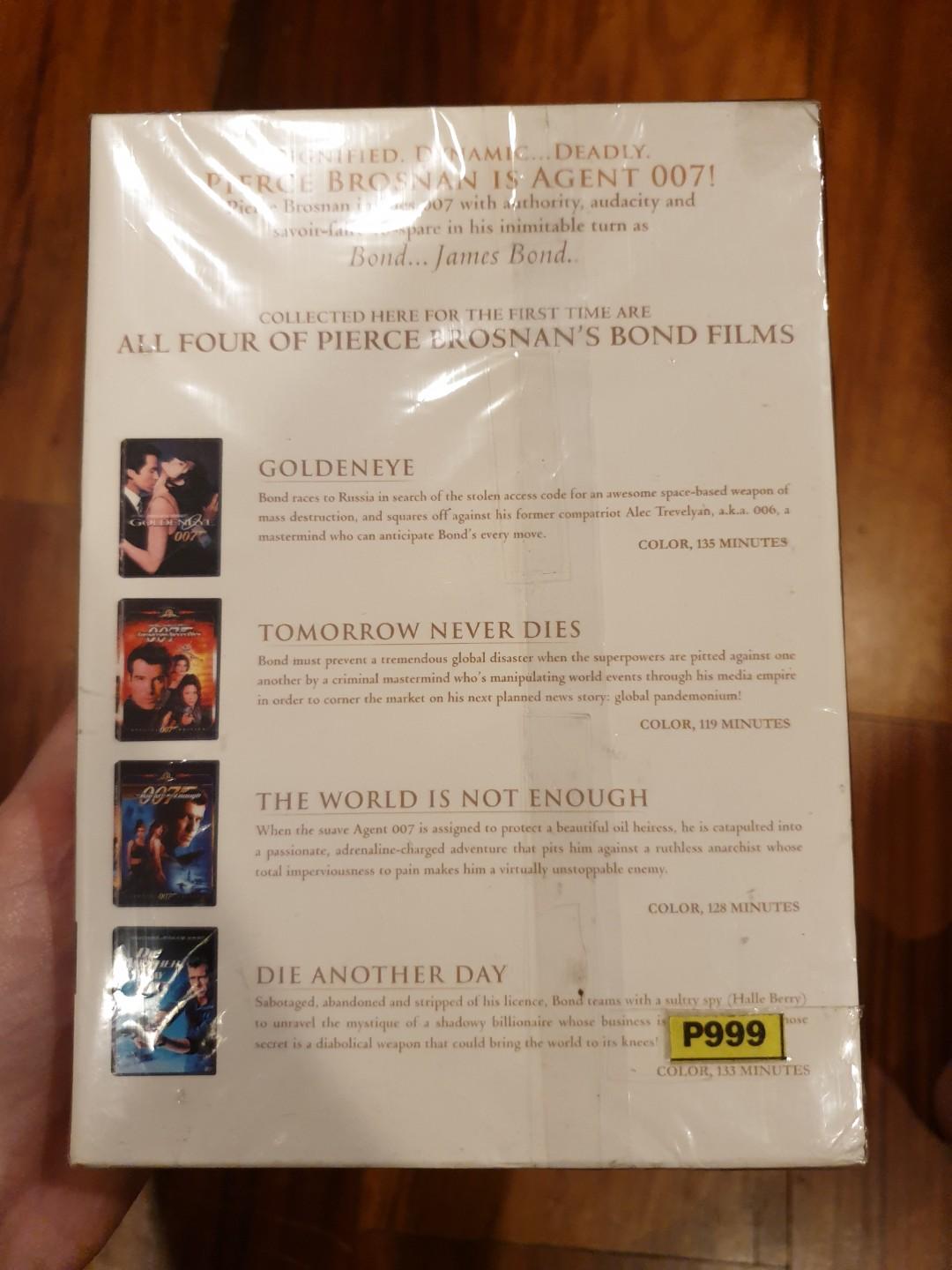 James Bond DVD Set (Category: CDs & DVDs) located in Manila. Submitted by bettydawlishe (Listing ID 214408636, Image 3). Description: DVD collection James bond.
