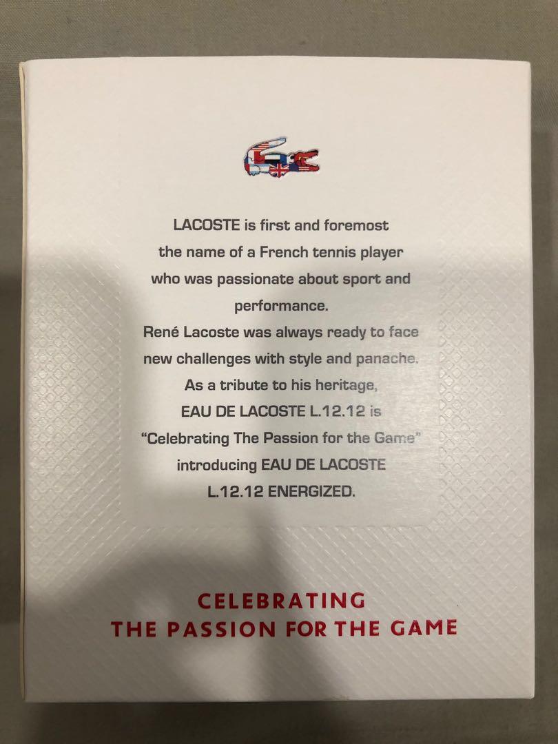 Lacoste sales energized precio