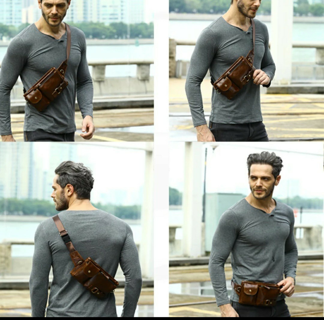 Men Bag Shoulder Waist Bag Pouch Men S Fashion Bags Wallets Sling Bags On Carousell