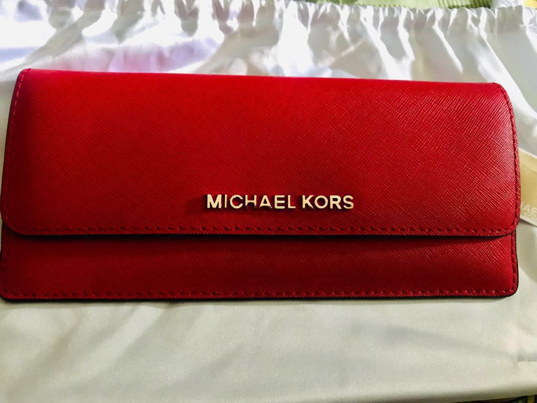 travel slim saffiano leather wallet