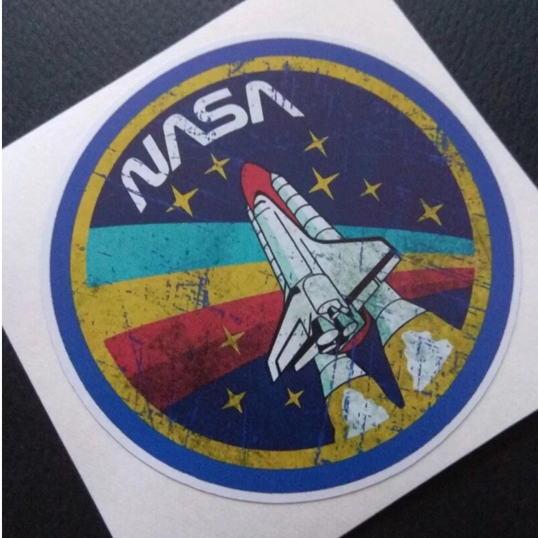 Nasa Space Shuttle Rocket Sticker Laptop Luggage Skateboard