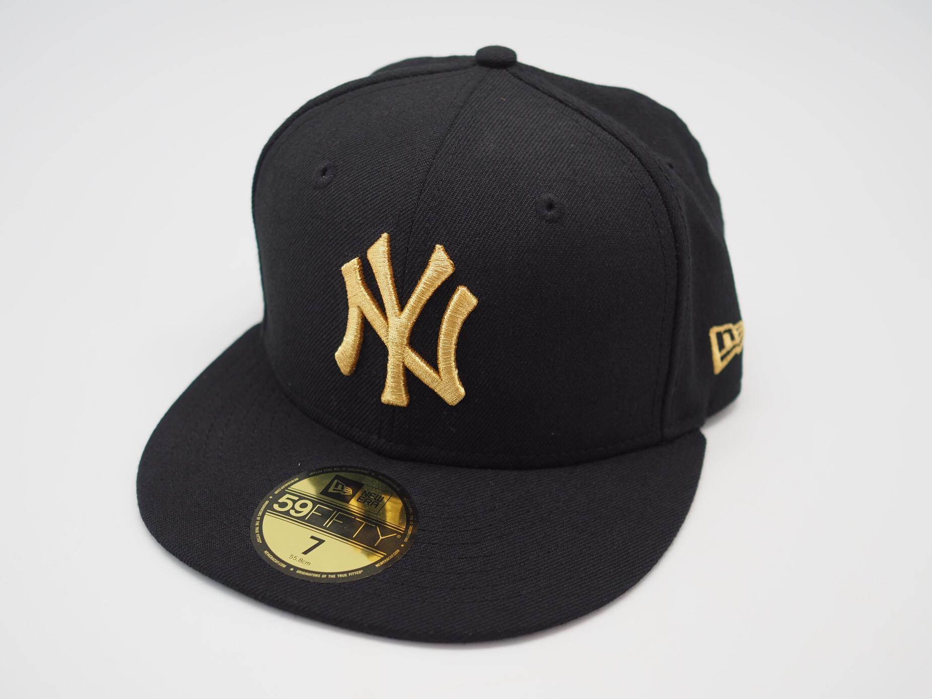 New Era NY Yankees GoldBlack 59Fifty Fitted Baseball Cap by NEW ERA x