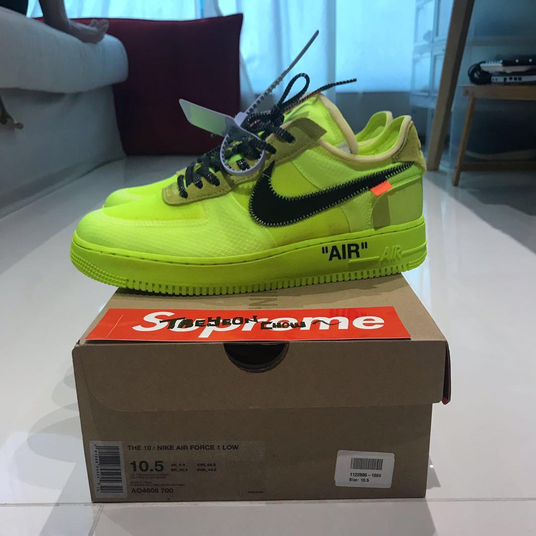 off white air force 1 size 5