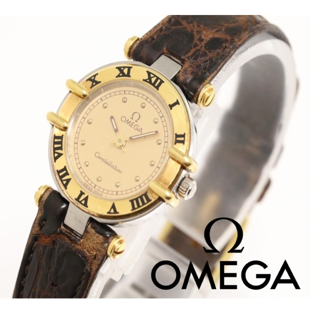 OMEGA CONSTELLATION VINTAGE LADIES' WATCH LEATHER STRAP, Luxury, Watches on Carousell