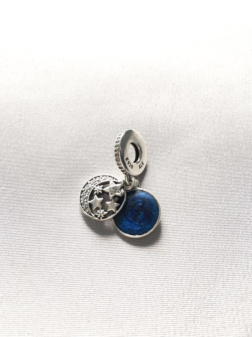 Vintage night discount sky pendant charm