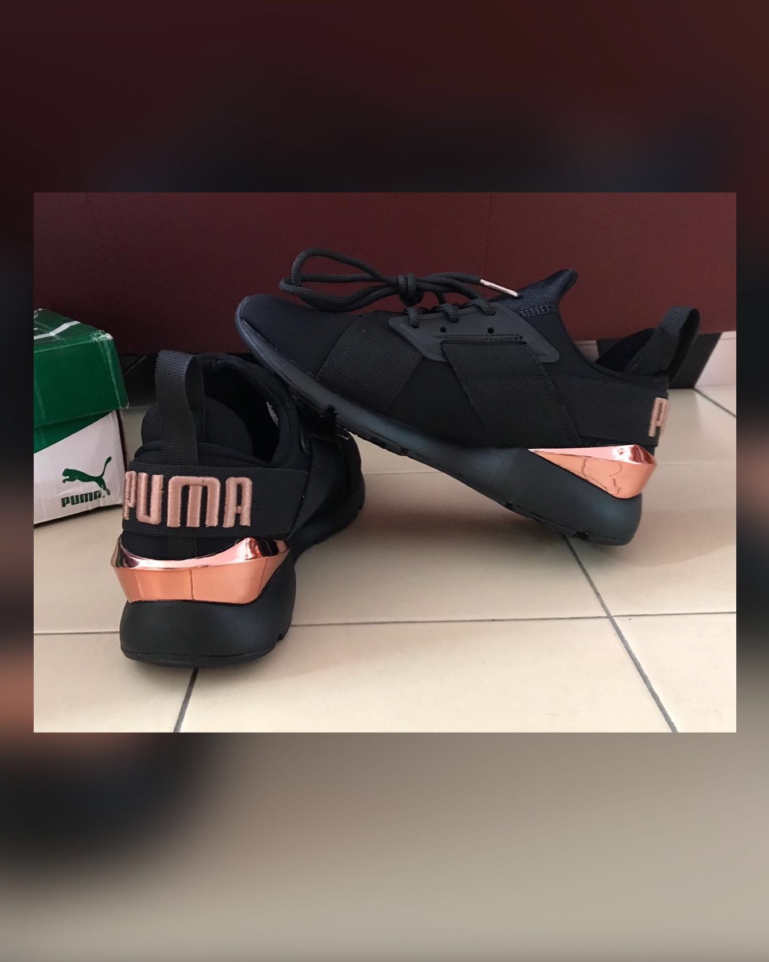 Puma muse metallic black rose gold singapore store
