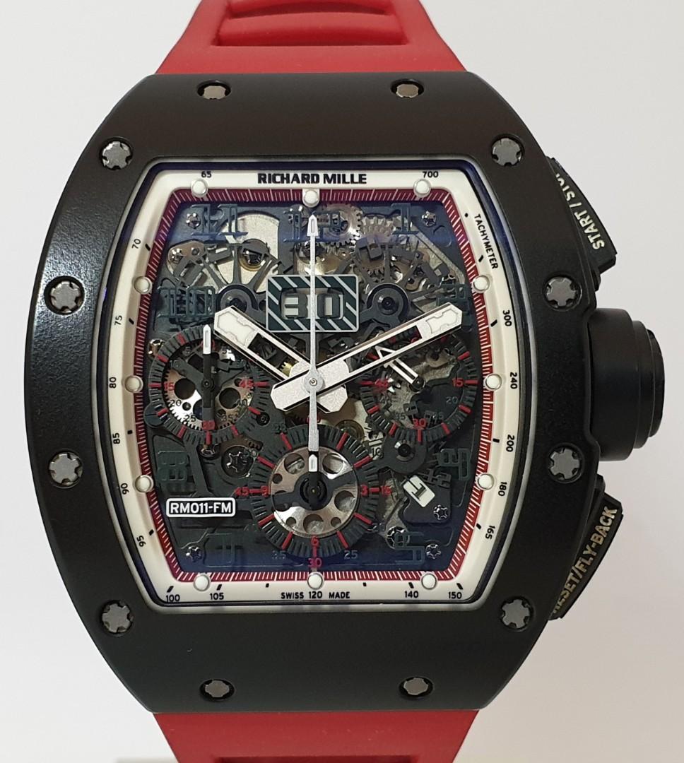 Richard Mille RM011 Chronograph Carbone “Japan” Rare Limited Edition of 10  Pcs, Luxury, Watches on Carousell
