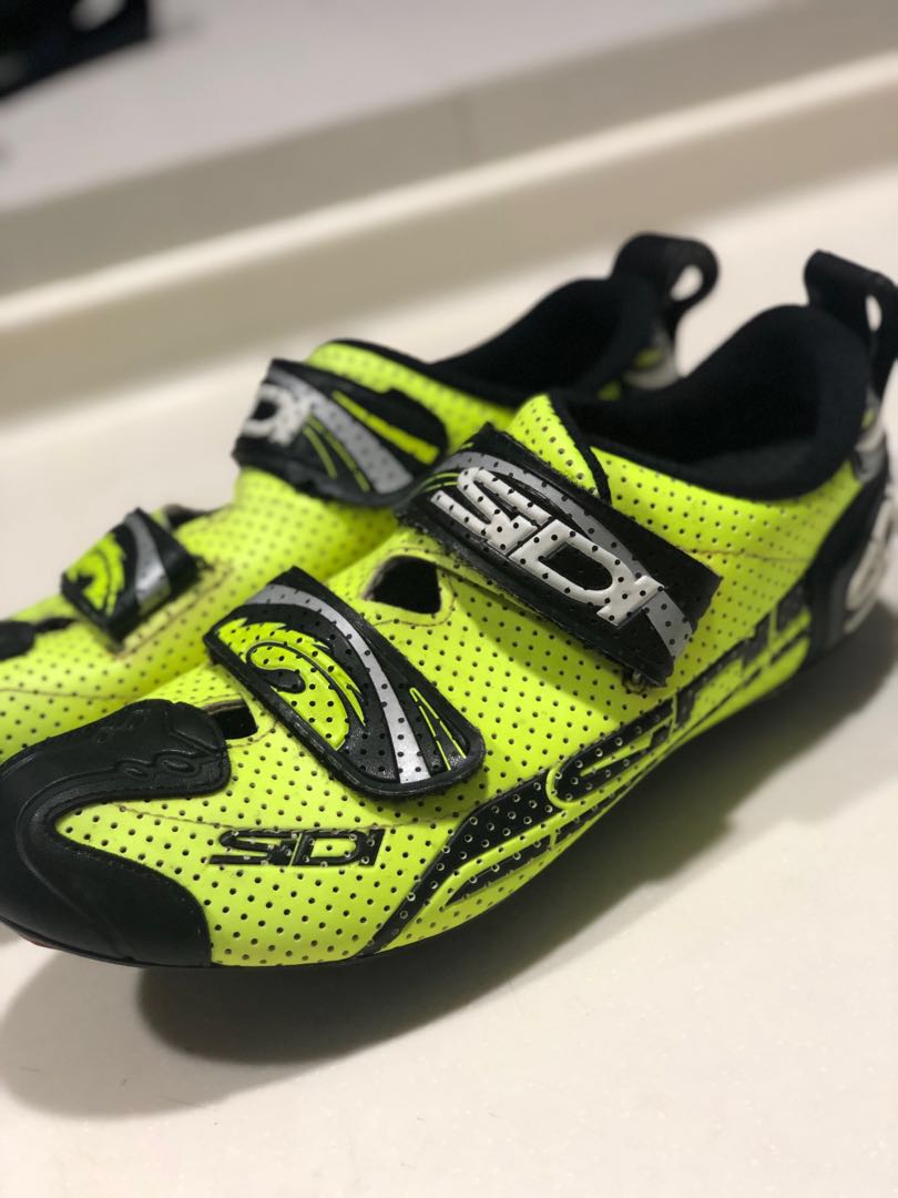 sidi green cycling shoes