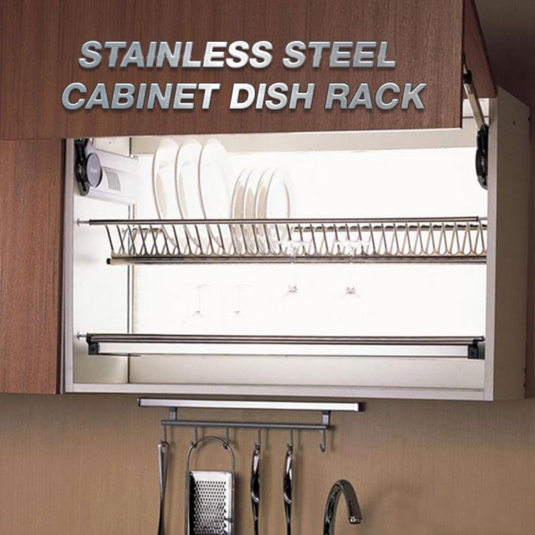 Kitchen Stainless Steel Cabinet Dish Rack 3 Different Size Home