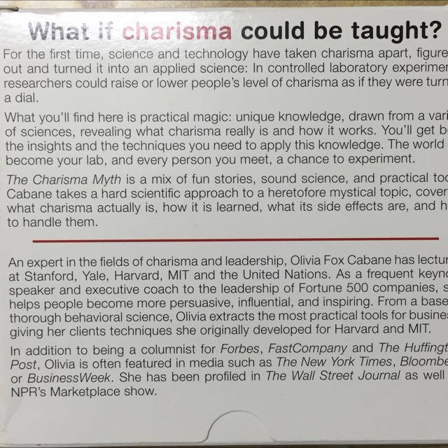 The Charisma Myth How Anyone Can Master The Art And Science Of