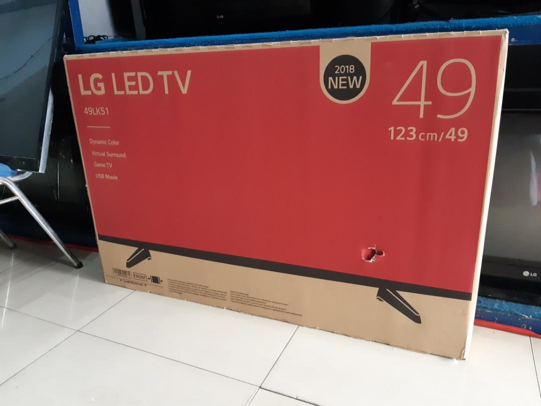 tv led 49 lg 49lk51 baru bergaransi