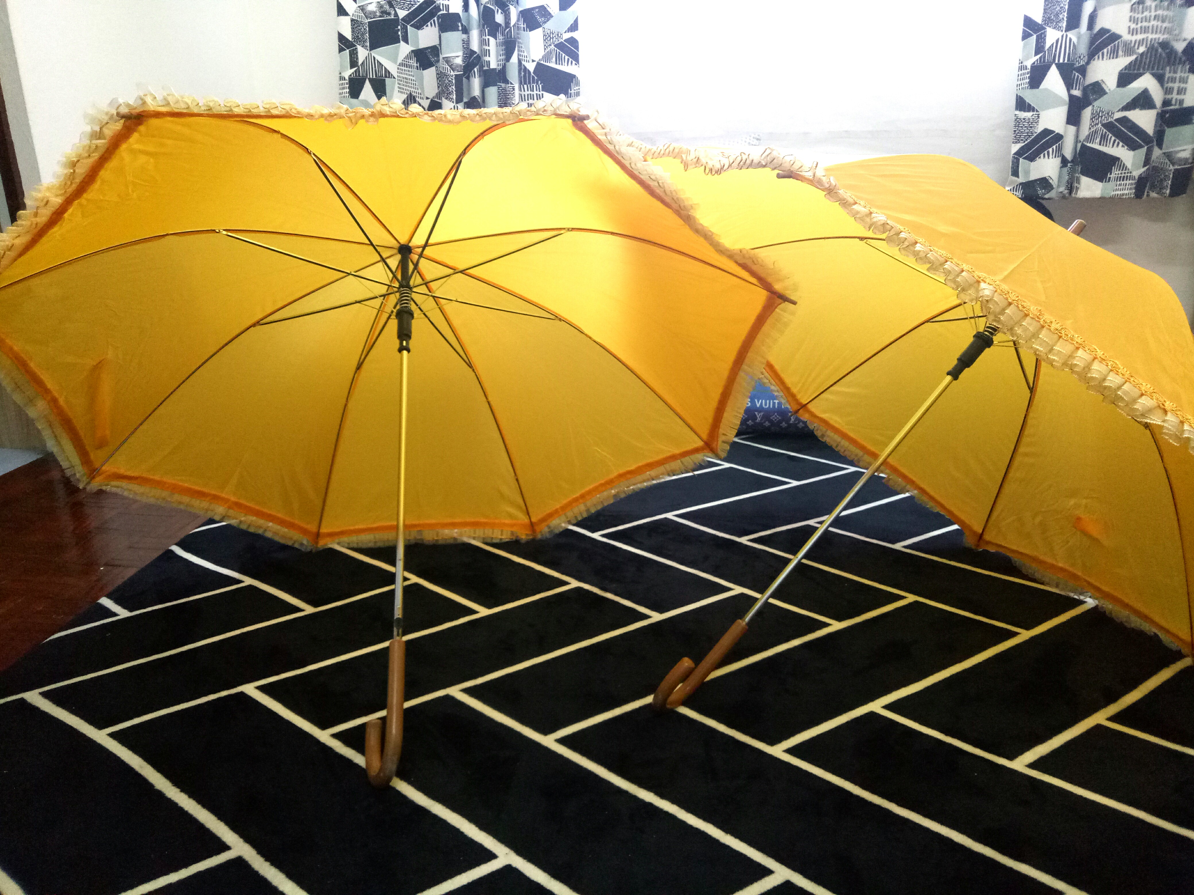 Yellow store wedding umbrella