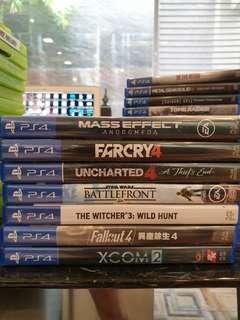 Assorted ps4 games