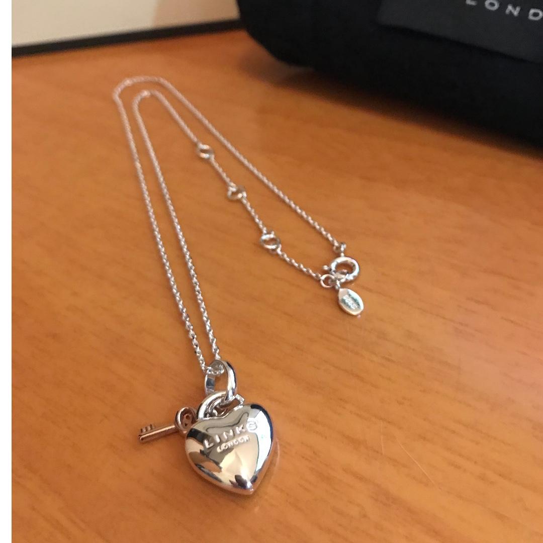 Links of london mini heart padlock necklace hot sale