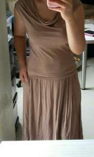Dress coklat muda