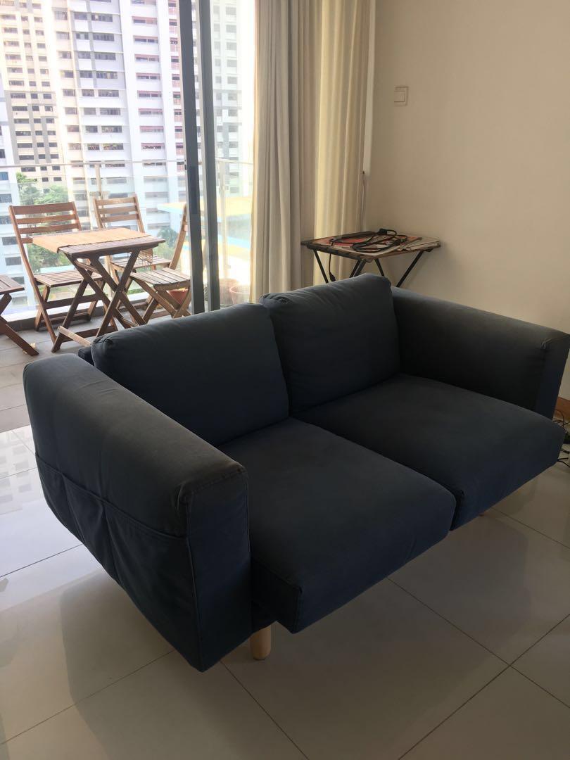 2 Seat Sofa Ikea Norsborg Blue Furniture Sofas On Carousell