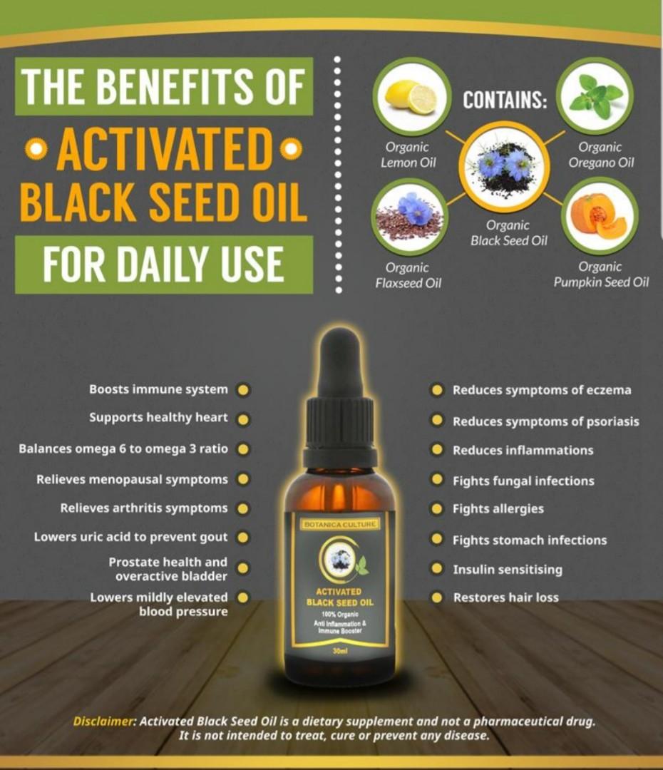 Activated Black Seed Oil For Eczema And Psoriasis Health Beauty