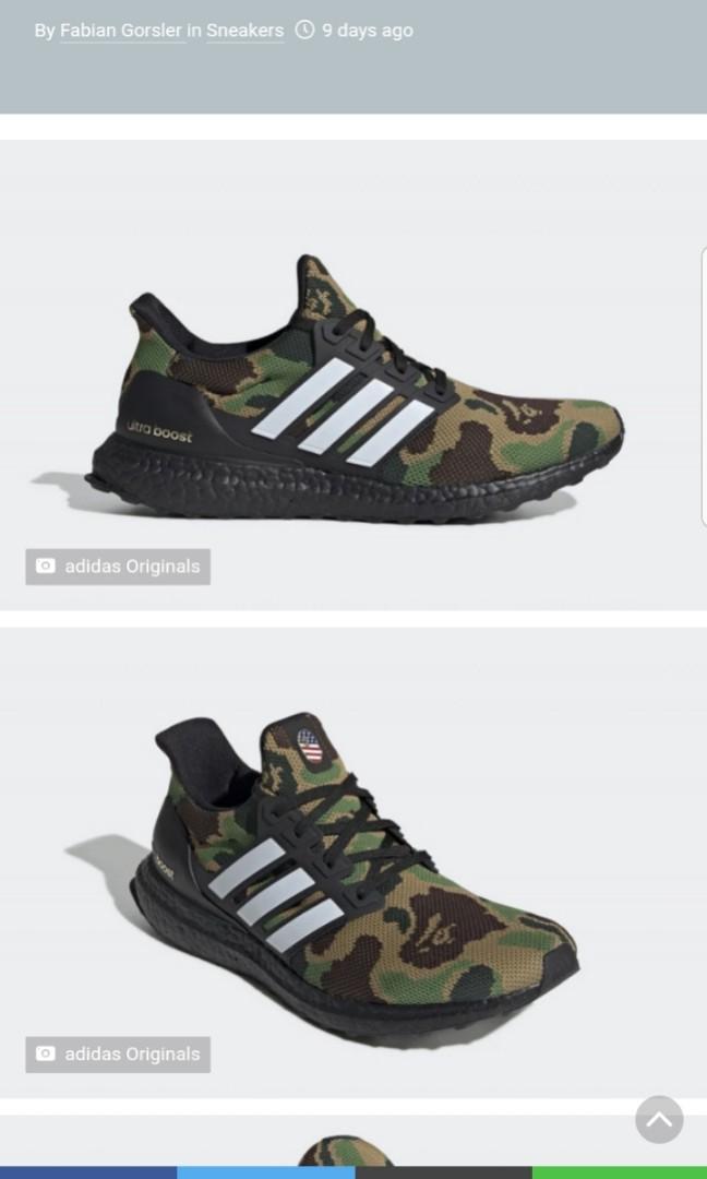 Adidas bape x ultra boost green camo best sale