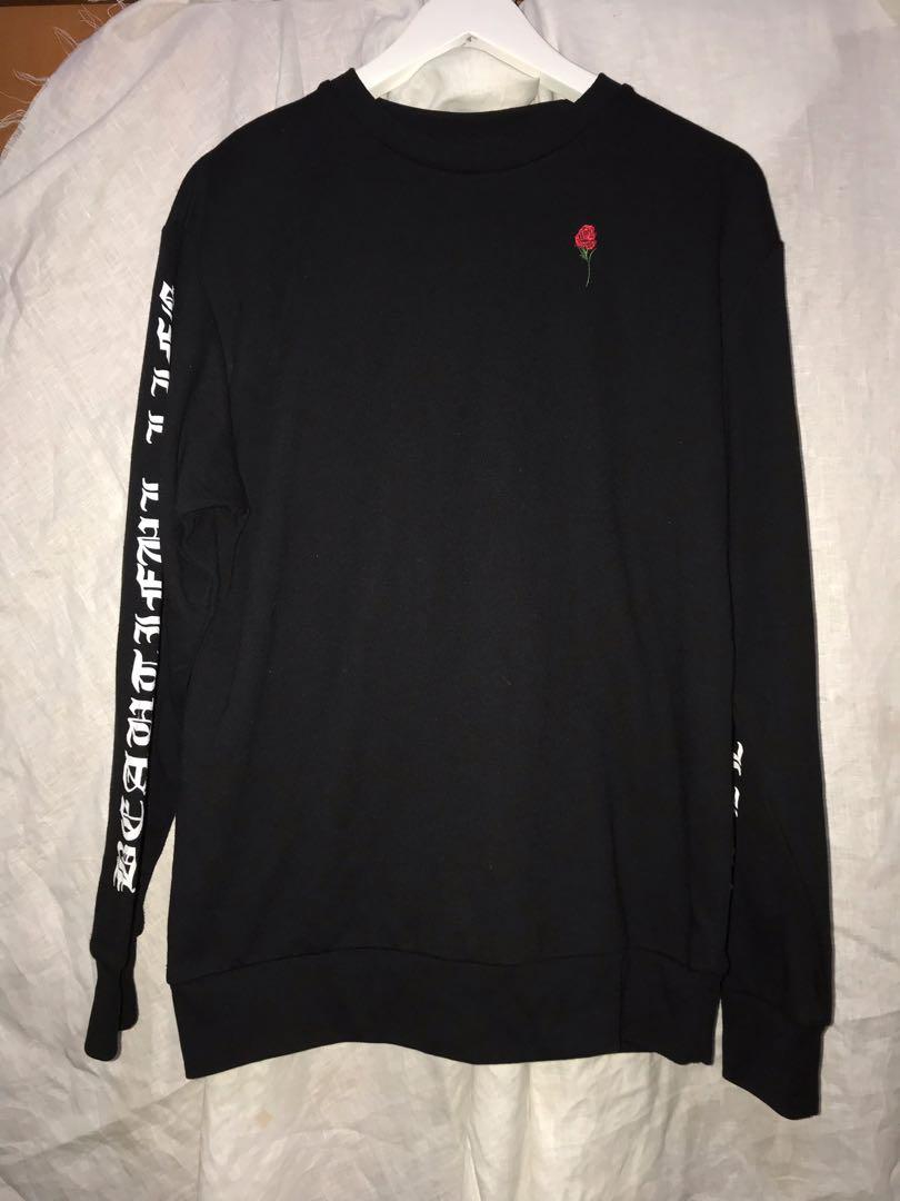 Black rose sweater Clearance