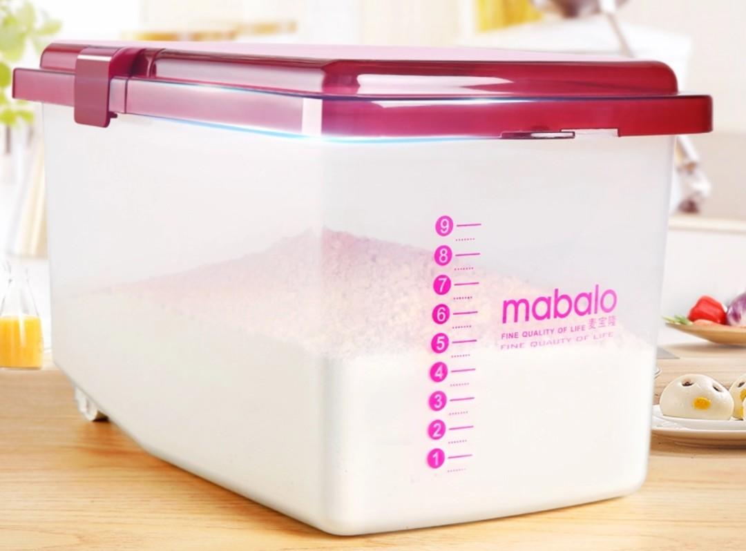 Bn 5kg Rice Grain Flour Storage Container Holder Bucket