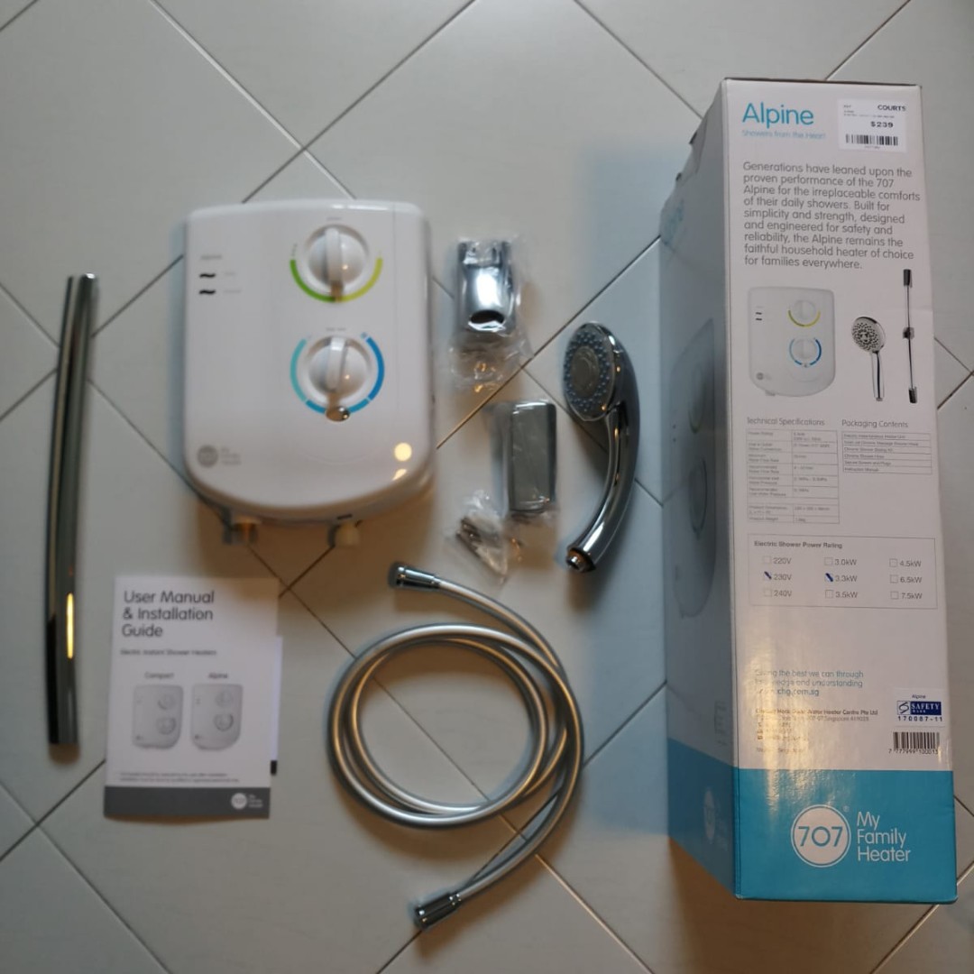 BNIBu003d Alpine 707 Instant Water Heater, Furniture u0026 Home Living, Home  Fragrance on Carousell