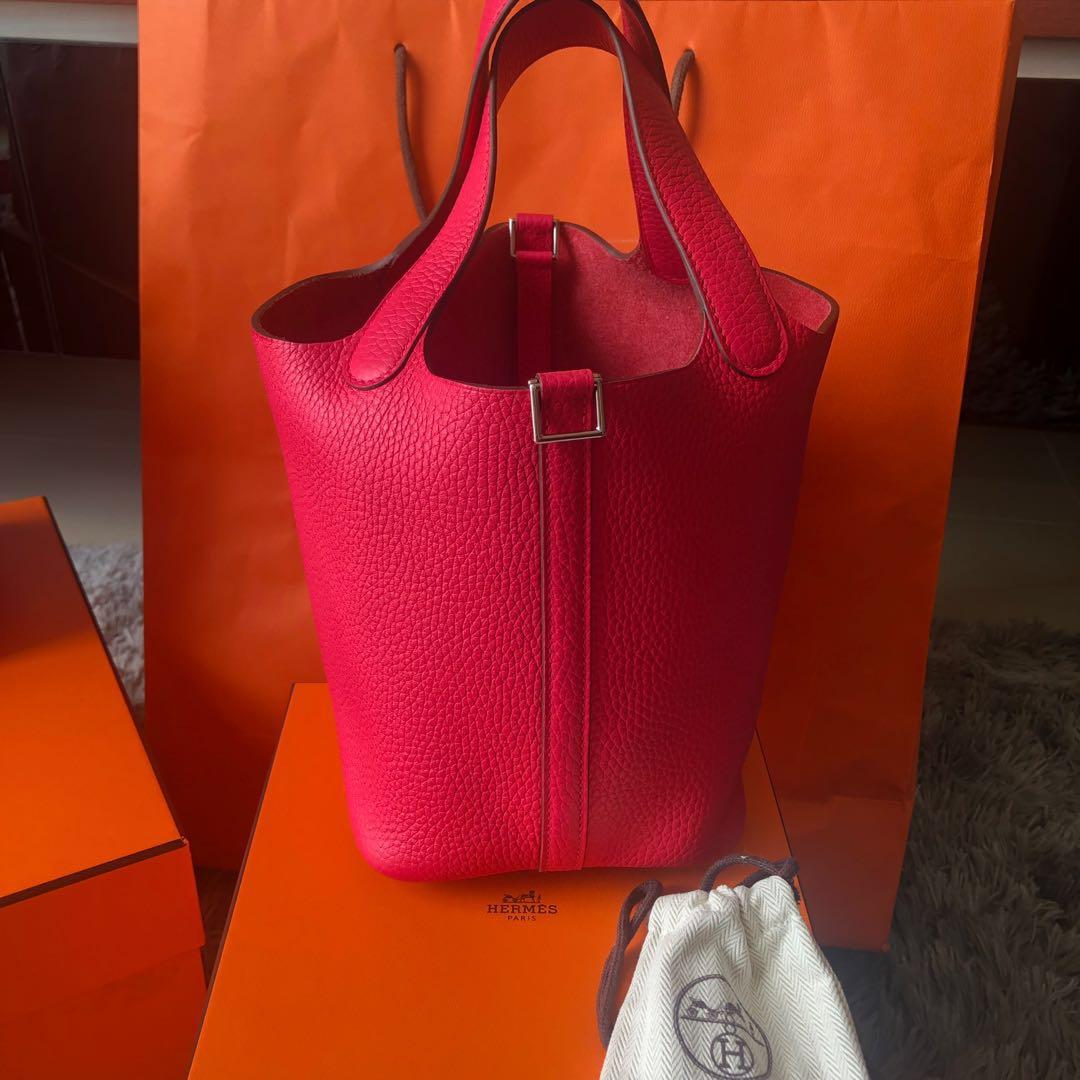 Brand New Rose Extreme Hermes Picotin 18 Luxury Bags Wallets Handbags On Carousell