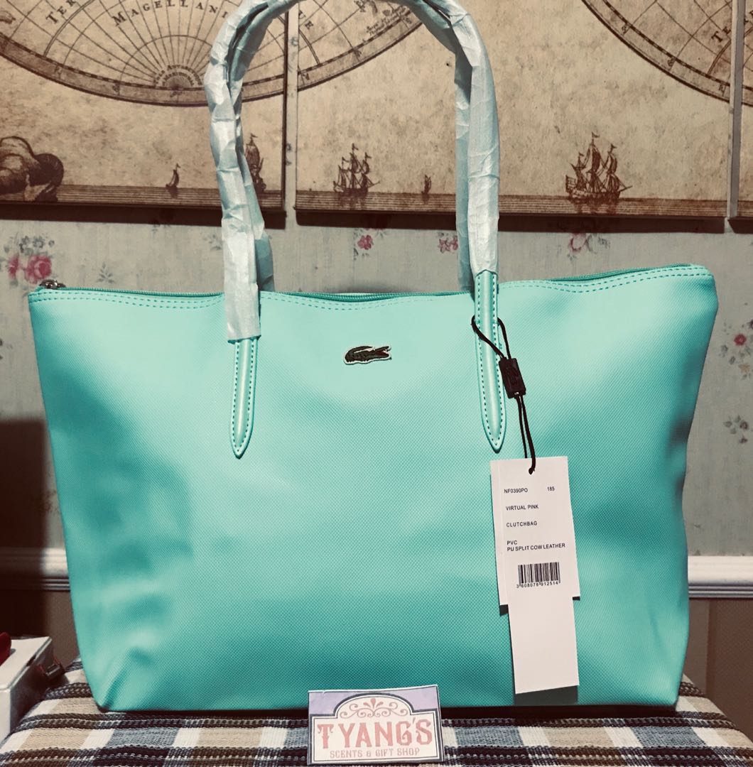 lacoste tote bag green
