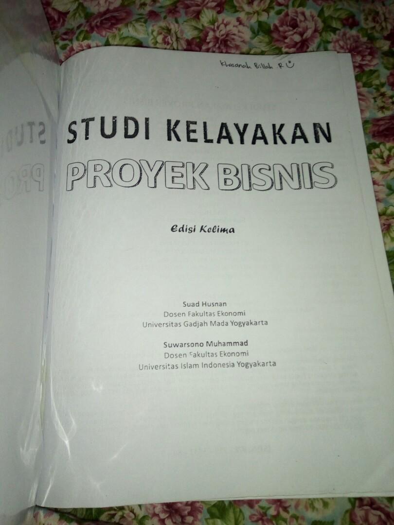 Buku Studi Kelayakan Proyek Bisnis Suad Husnan Buku Alat Tulis Buku Di Carousell