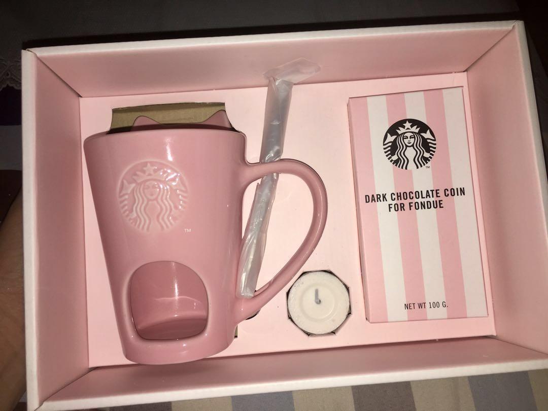 Chocolate Fondue Gift Set Starbucks Everything Else On Carousell