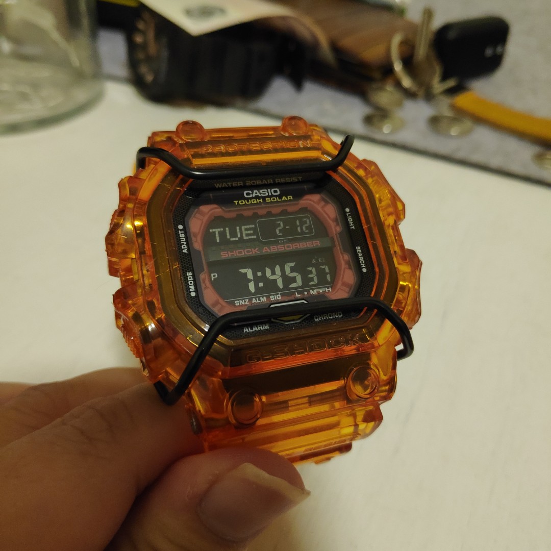 Custom Orange gx56 King gshock. Mobile Phones Gadgets Wearables Smart Watches on Carousell