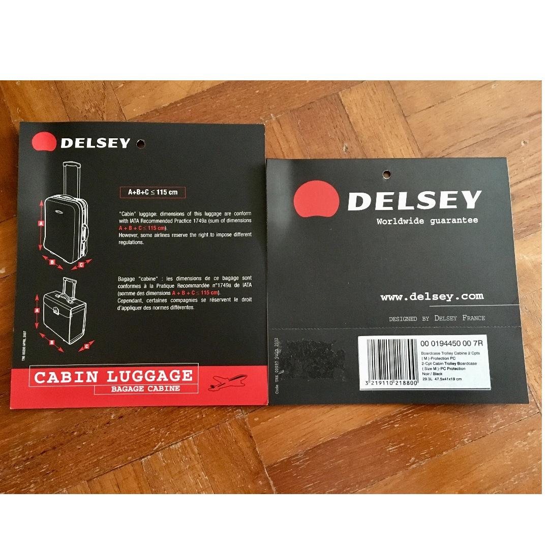 Delsey Cabin Luggage with rollers ( Made in France), Hobbies & Toys