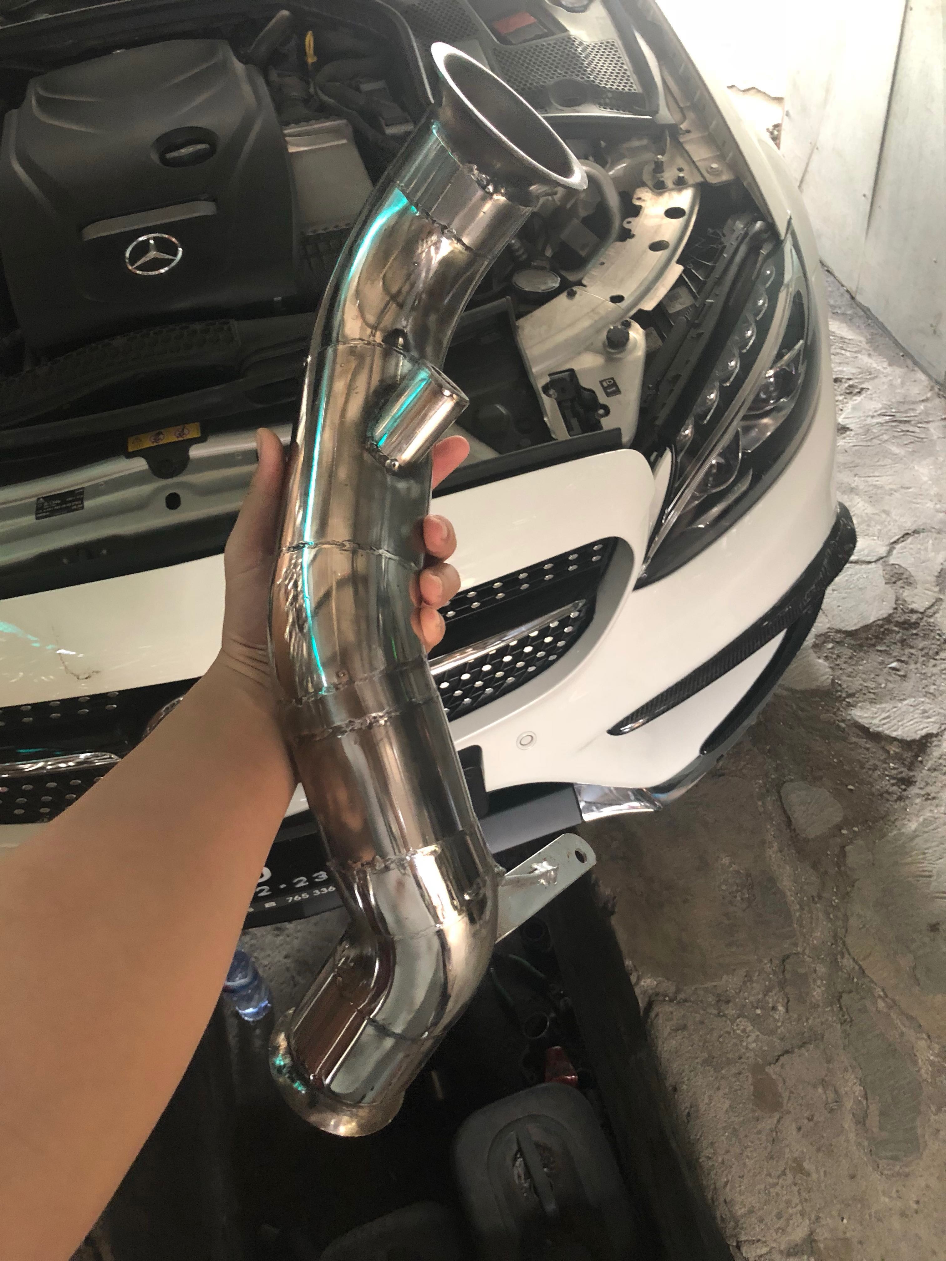 Downpipe Exhaust W205 Mercedes Custom Armytrix Sound C200 C250 Photo