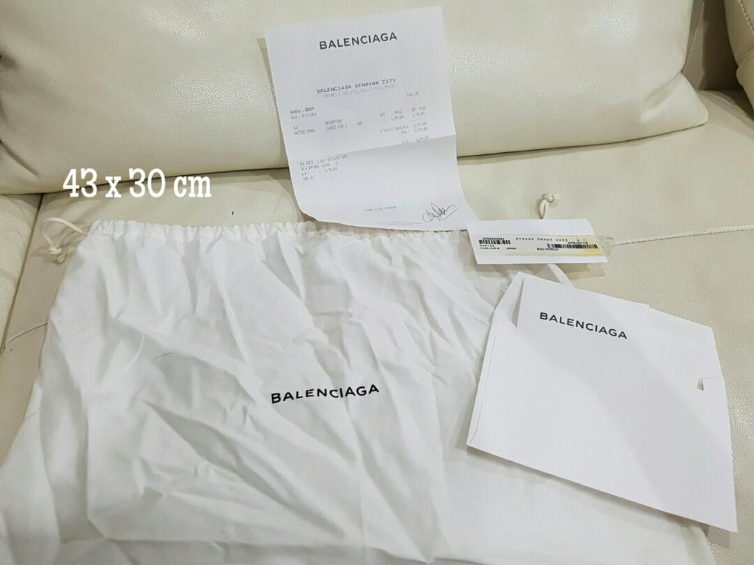 New Authentic Balenciaga 20034 X 25034 Gray Cotton Dust Bags  eBay