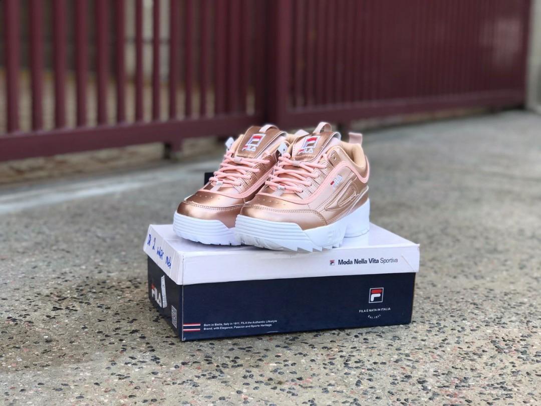 Women's fila disruptor 2 rose gold clearance