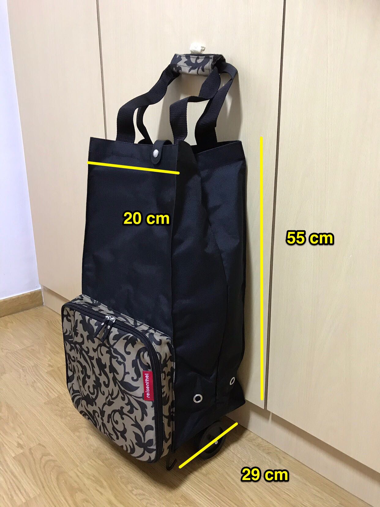 foldable shopping trolley bag